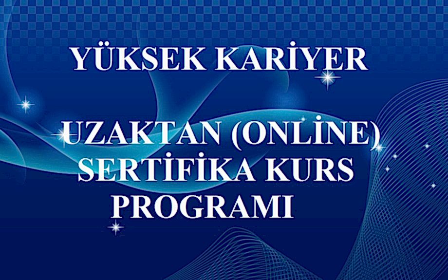 Eğiticinin Eğitimi Online (uzaktan) Sertifika Programı
